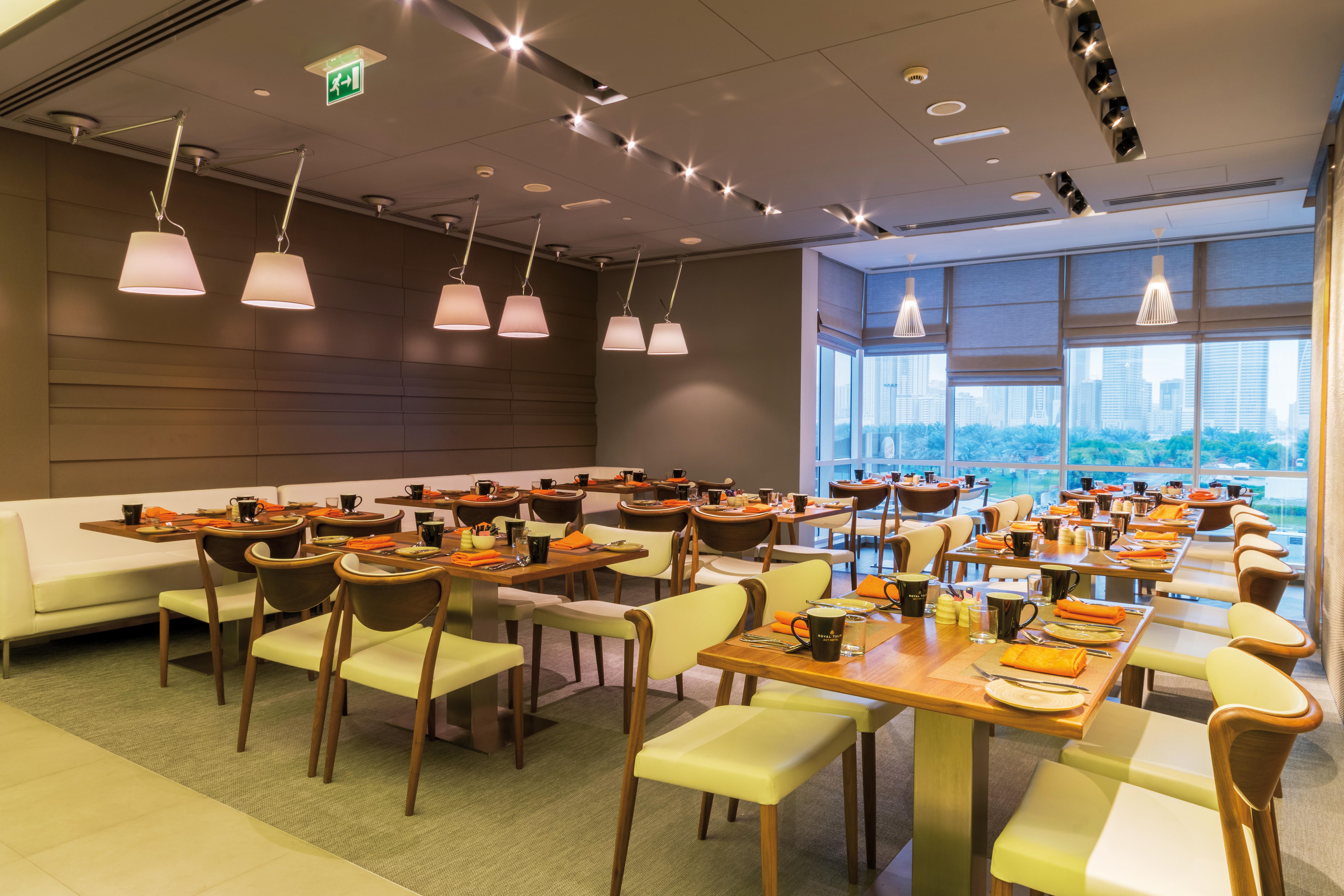The Act Hotel Sharjah Exterior photo The restaurant