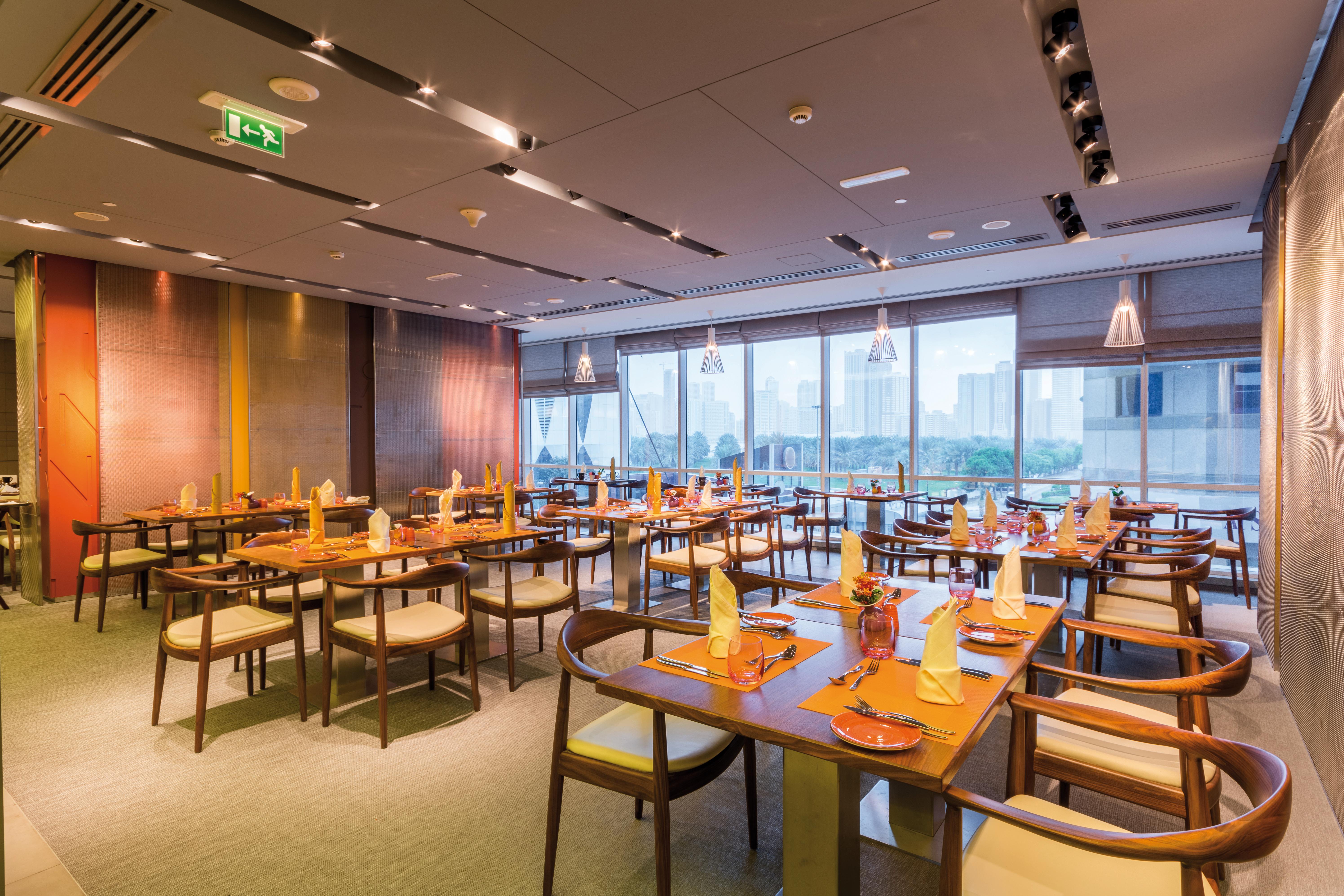 The Act Hotel Sharjah Exterior photo The restaurant